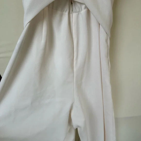J.Crew 365 Wrap-tie Jumpsuit in Stretch Poplin White, size 10 - Picture 5 of 9